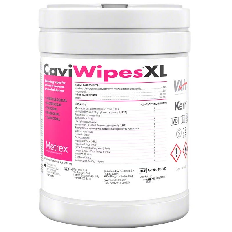 12x65 Lingettes désinfectantes CaviWipes™ XL